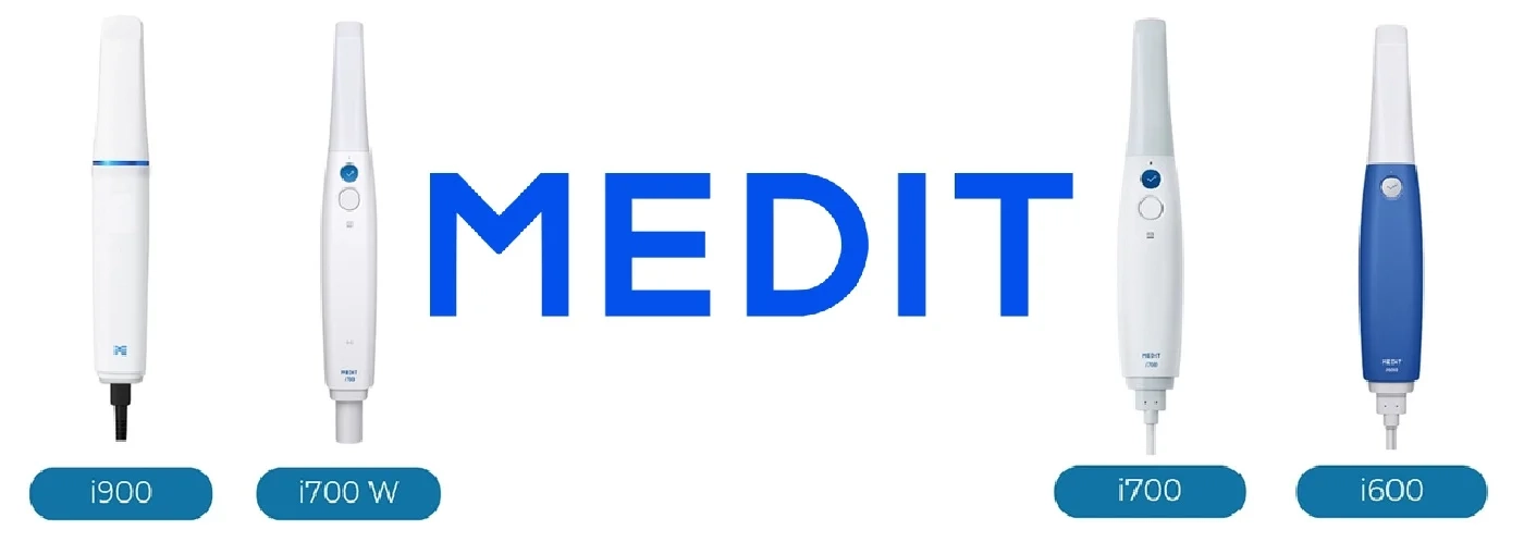 Comparativa de Escáneres Intraorales Medit: i600, i700, i700 Wireless e i900
